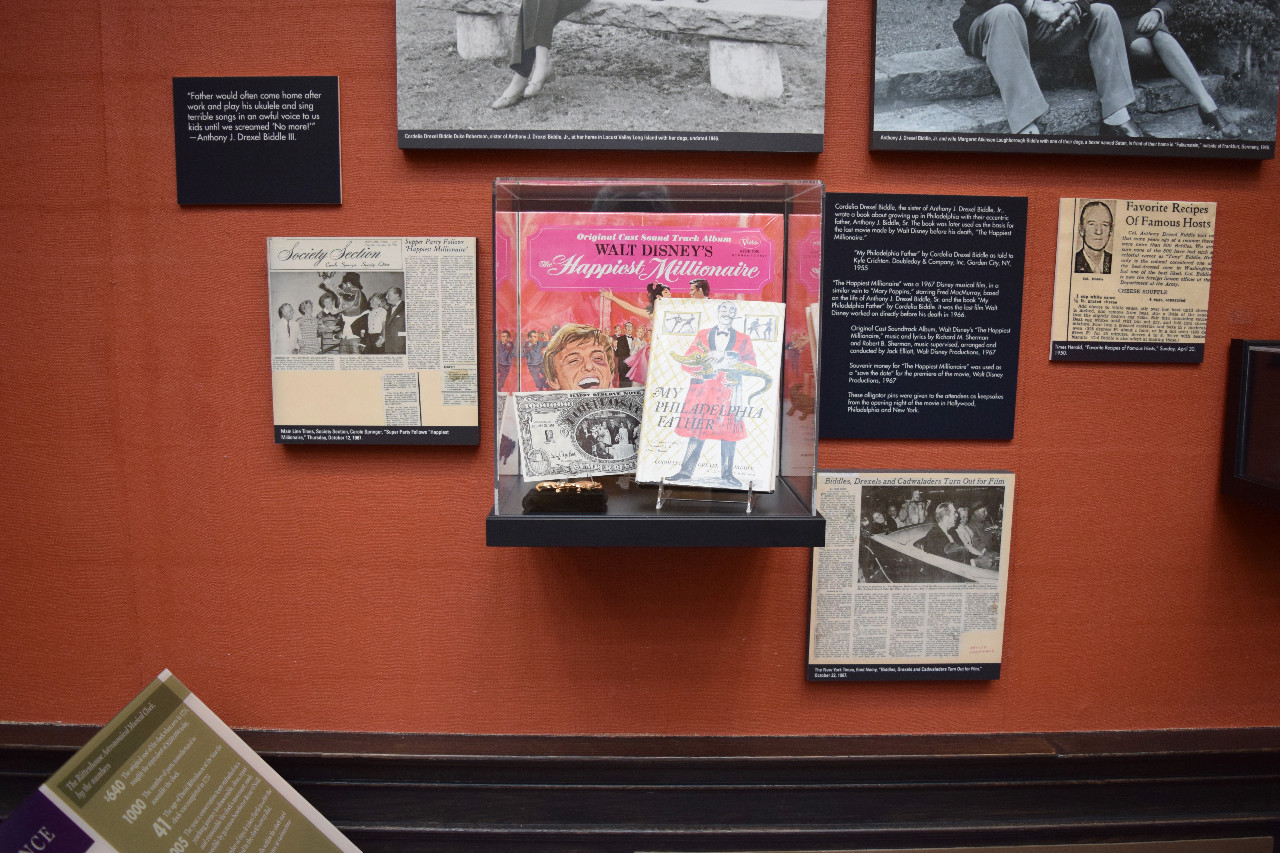 Picture Gallery Happiest Millionaire display case